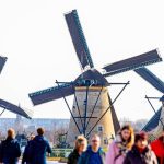The region's mills are taking part in a unique world record attempt: "Even one from New Zealand is taking part!"  † Dordrecht