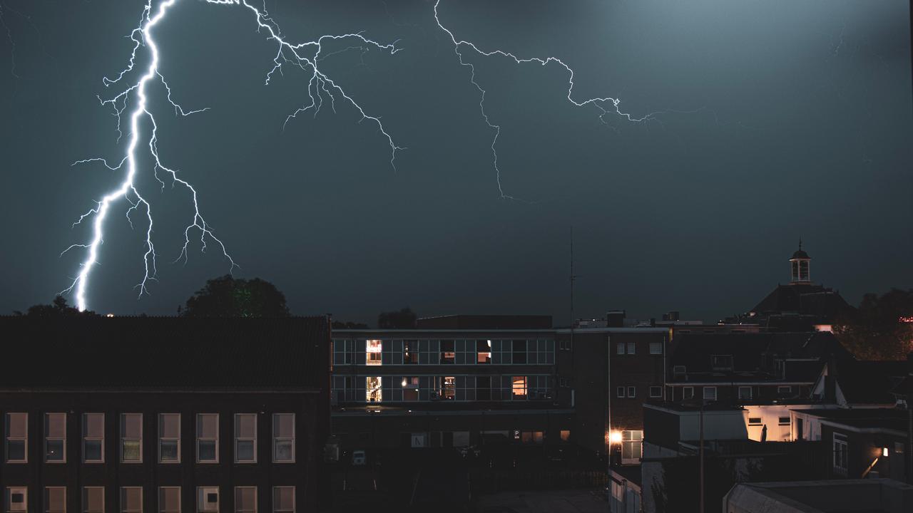 Lightning over Apeldoorn.