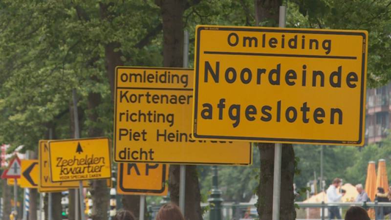 The Hague sees the yellow of the detour signs, the impatience of the contractors