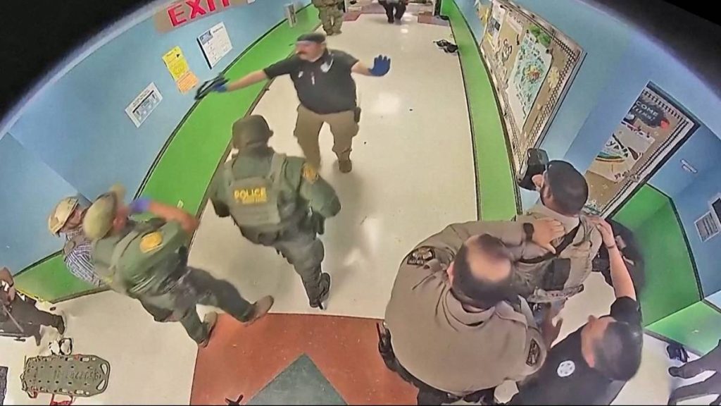 New footage of Texas school attack shows delay in police response