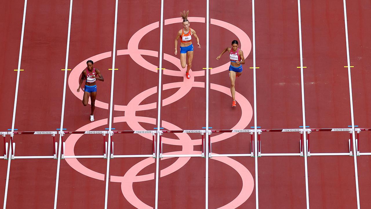 Muhammad, Bol and McLaughlin in the Olympic final.