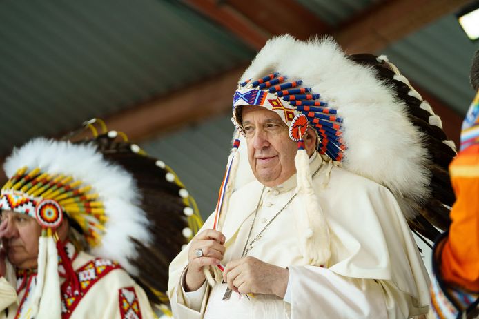 Pope Francis had an impact on his journey when he apologized to indigenous peoples for the abuses the Catholic Church has encouraged for years.