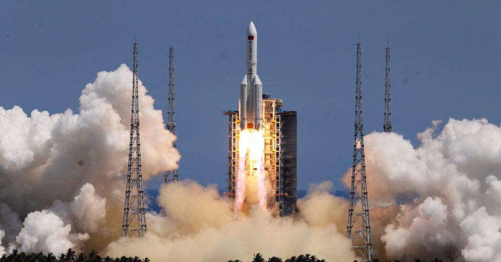 China launches Wendiyan space station module with giant rocket