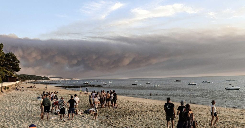 Evacuation of thousands of people in campsites in the south-west of France due to forest fires |  Abroad