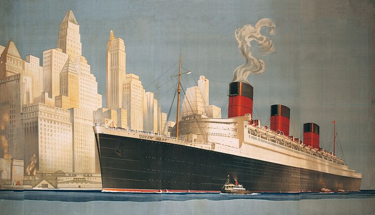 The journey through Europe in 2005 is interspersed in the novel with chapters that take place on the cruise ship Queen Mary.  Corbis image via Getty Images