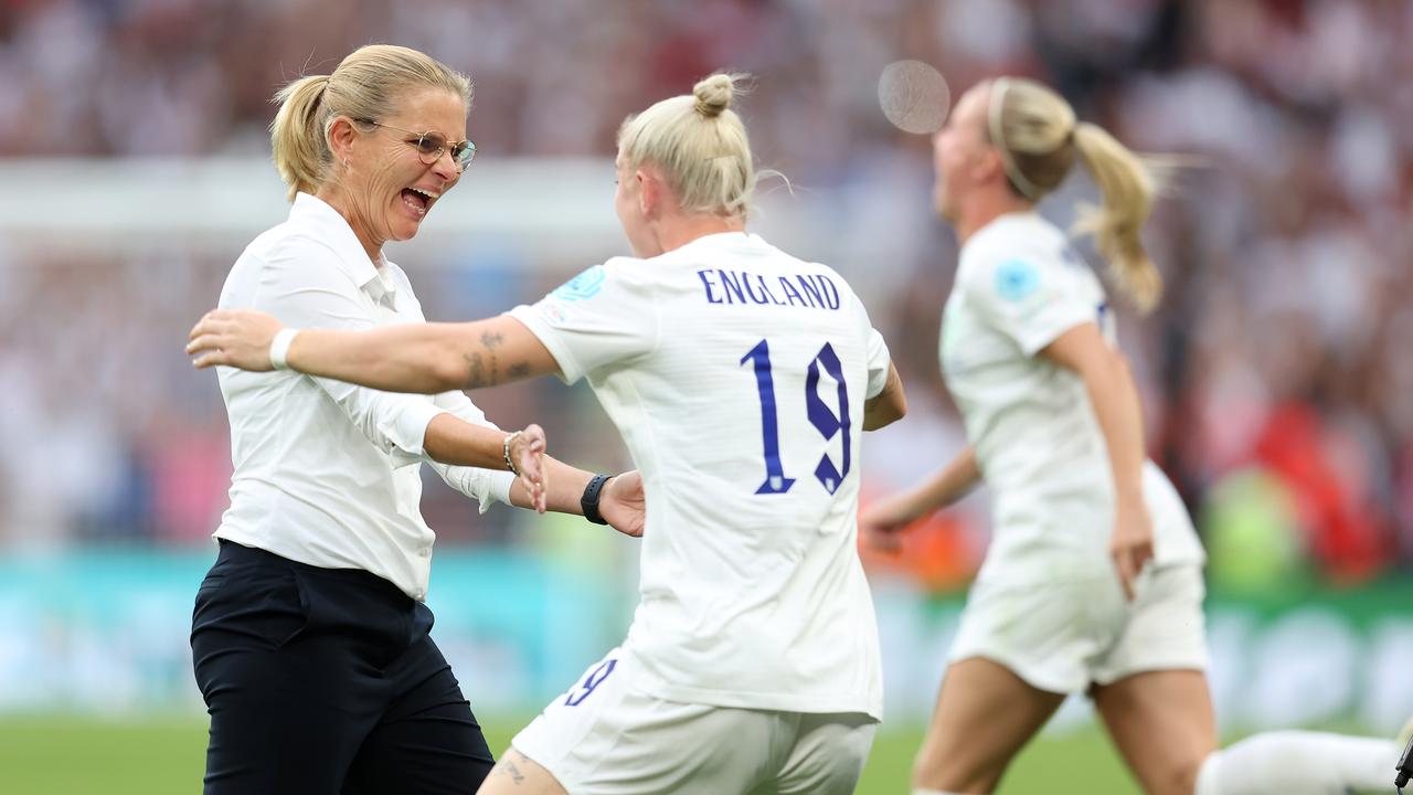 Sarina Wiegman after winning the European Championship final against Germany in July.