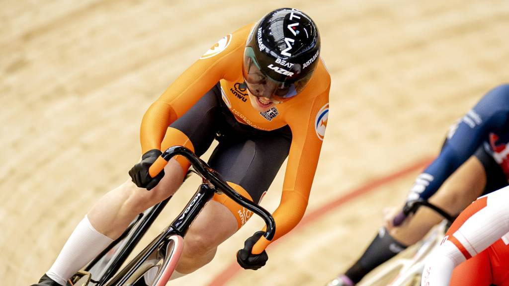 Track cyclists Van Riessen and De Zoete narrowly miss Nations Cup podium
