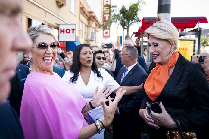 Queen Máxima visits the LGBTI+ community in the Castro, San Francisco.