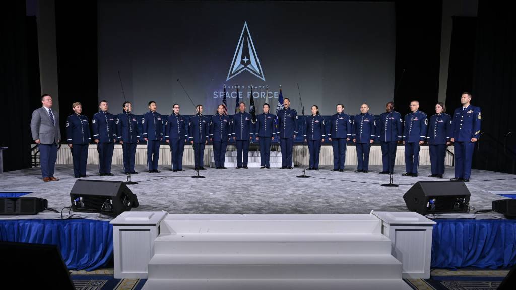 The US Space Force has its own anthem: "Bold Reach Into Space"