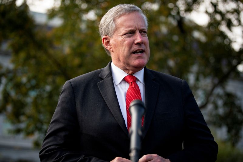 FILE PHOTO: Then-White House Chief of Staff Mark Meadows in Washington