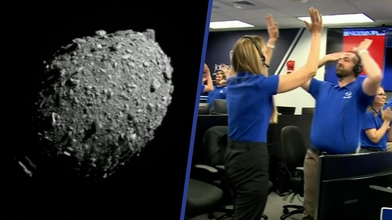 Beeld uit video: Zo botste het NASA-ruimtevaartuig tegen een planetoïde