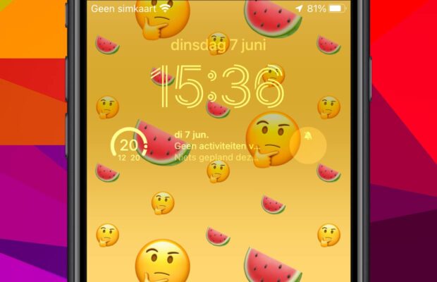 iOS 16 Lock Screen Emoji