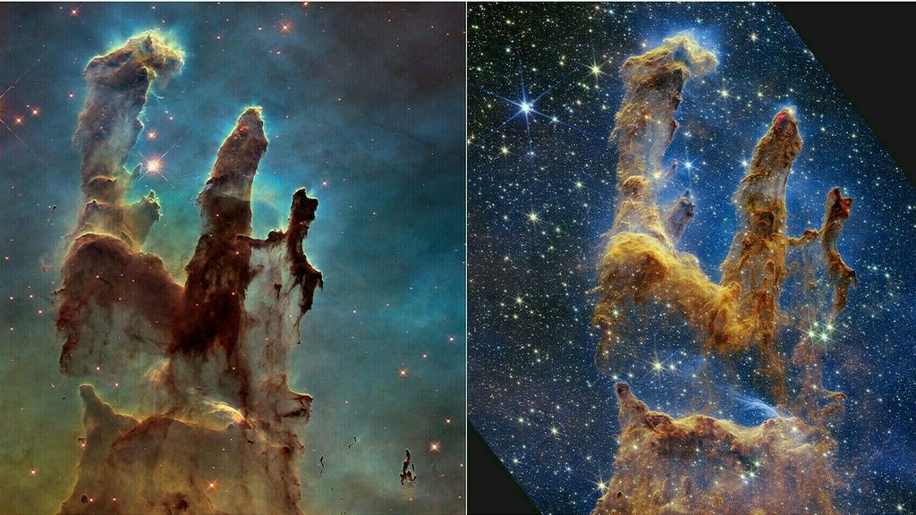 Even clearer view of the formation of the iconic Pillars of Creation Nebula