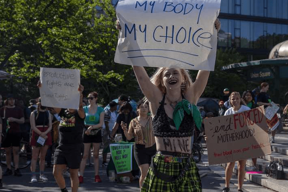 Americans are protesting the US Supreme Court ruling that strips women in the United States of the constitutional right to abortion. 