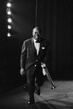 Louis Armstrong Black & Blues Poster
