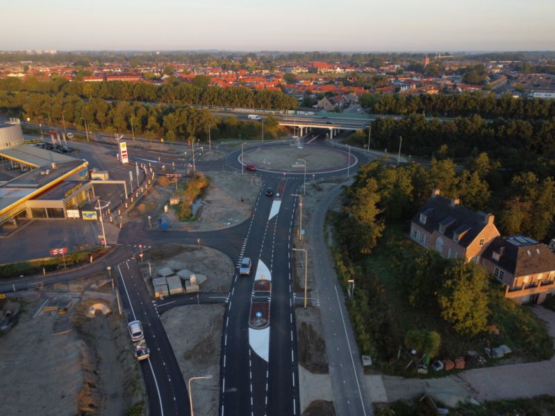 Inauguration of the new roundabout N662/A58 Marie Curieweg