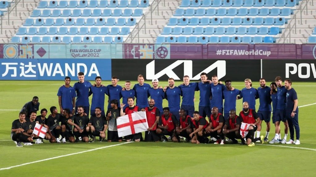 England footballers also take a knee at World Cup against racism