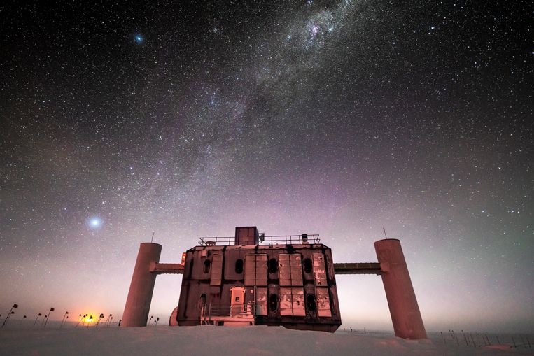 Ice telescope sees distant galaxy spew ghost particles into space: 'Milestone, super exciting'