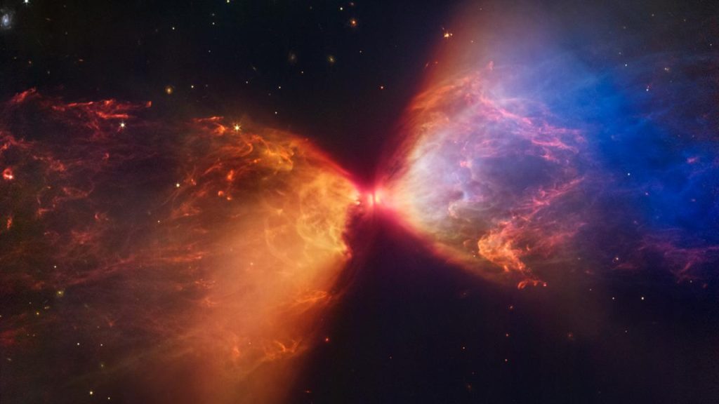 James Webb captures a newborn star-shaped celestial hourglass |  Science