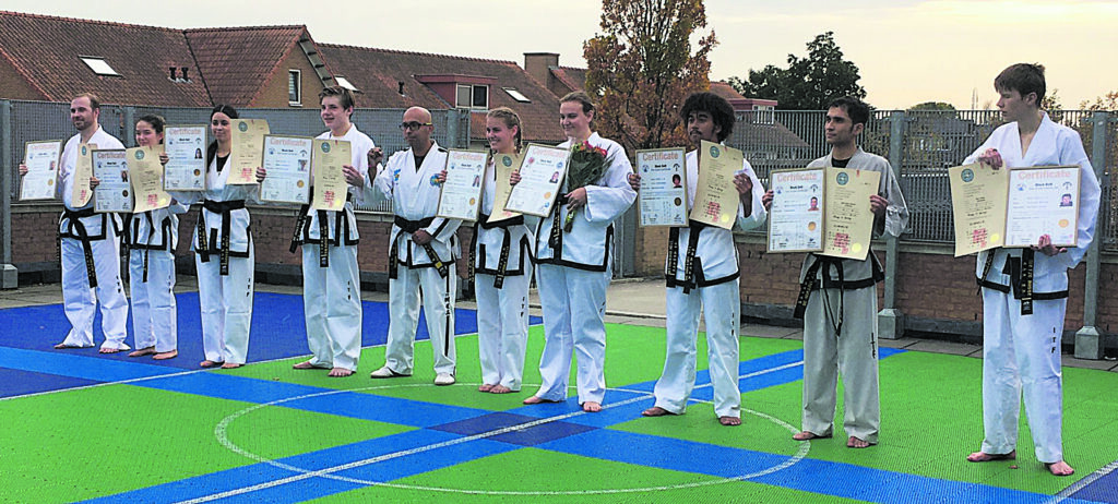 Nine graduates for the Taekwondo exam