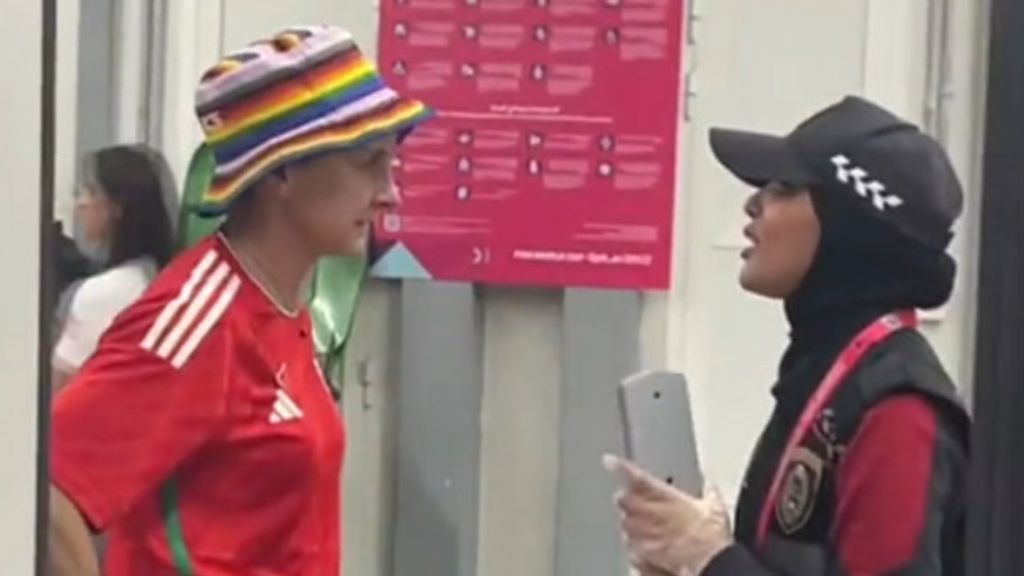 World Cup spectators denied entry to stadium due to rainbow colours