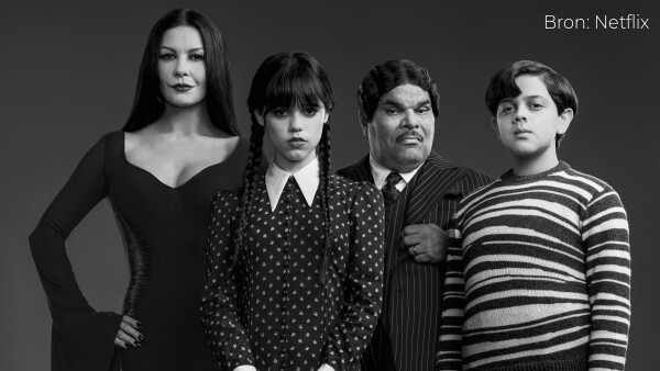 Wednesday is a crazy Burton adventure with the whole Addams family