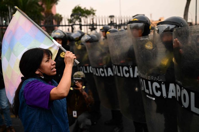 Supporters of deposed Peruvian President Pedro Castillo want him back.