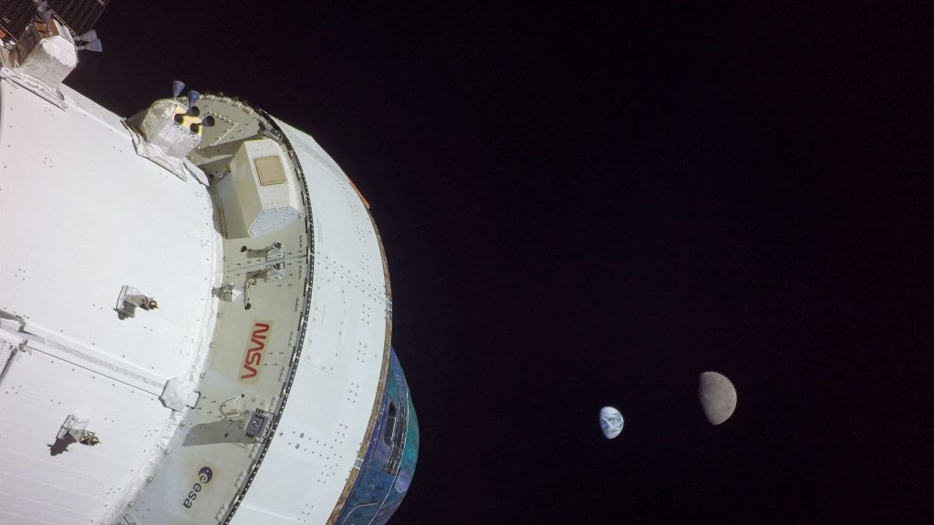 The Orion spacecraft returned to Earth after its mission to the Moon